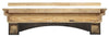 48" Elegant Espresso Pine Wood Mantel Shelf