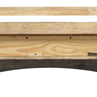 48" Elegant Espresso Pine Wood Mantel Shelf