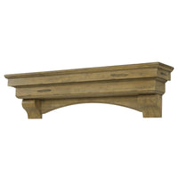 60" Modern Dune Pine Wood Mantel Shelf