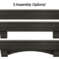 72" Classic Espresso Pine Wood Mantel Shelf