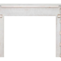 48" Elegant White MDF Mantel Shelf