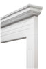 48" Elegant White MDF Mantel Shelf