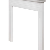 48" Elegant White MDF Mantel Shelf