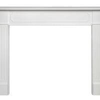 52" Modern White MDF Mantel Shelf