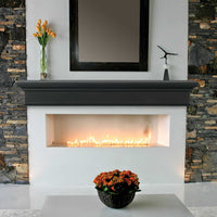 48" Classic Design Black MDF Mantel Shelf