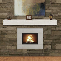 48" Contemporary Linen MDF Mantel Shelf