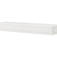 60" Contemporary White MDF Mantel Shelf