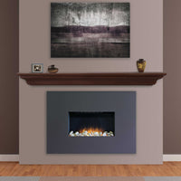 48" Modern Brown MDF Mantel Shelf