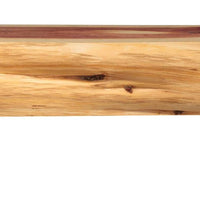 60" Modern Natural Eastern Red Cedar Mantel Shelf with a Corbel Bracket