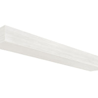 48" Non-Combustible Whitewash Fiberglass and Cement Aggregate Mantel Shelf