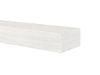 60" Non-Combustible Whitewash Fiberglass and Cement Aggregate Mantel Shelf