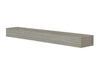 72" Non-Combustible Graywash Fiberglass and Cement Aggregate Mantel Shelf