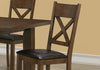 Two 40" Walnut Dining Chairs with Brown Sets