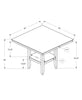 36" Cappuccino Solid Wood, MDF, and Veneer Counter Height Dining Table