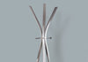 COAT RACK - 72"H - SILVER METAL CONTEMPORARY STYLE