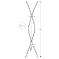 COAT RACK - 72"H - CAPPUCCINO METAL CONTEMPORARY STYLE