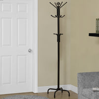 COAT RACK - 70"H - BLACK METAL