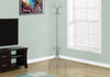 COAT RACK - 70"H - SILVER METAL WITH AN UMBRELLA HOLDER