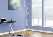 COAT RACK - 74"H - WHITE METAL