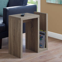 ACCENT TABLE - 24"H - DARK TAUPE