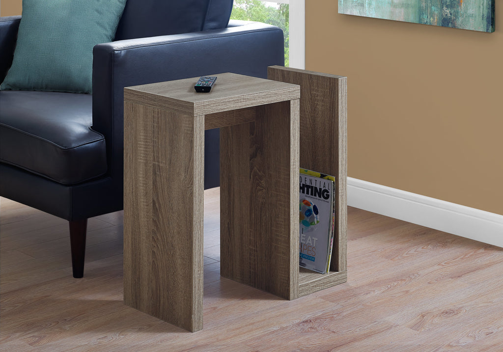 ACCENT TABLE - 24"H - DARK TAUPE