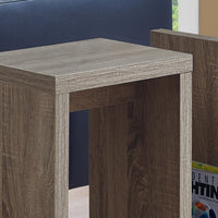 ACCENT TABLE - 24"H - DARK TAUPE