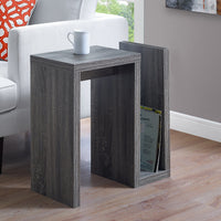 ACCENT TABLE - 24"H - GREY