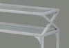 ACCENT TABLE - 42"L - SILVER METAL HALL CONSOLE