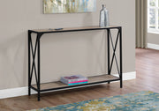 ACCENT TABLE - 48"L - DARK TAUPE - BLACK HALL CONSOLE