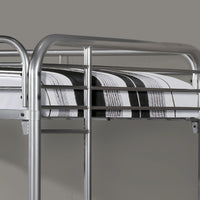 BUNK BED - FULL - FULL SIZE - SILVER METAL