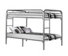 BUNK BED - FULL - FULL SIZE - SILVER METAL