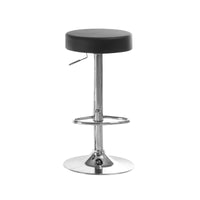 BARSTOOL - 2PCS - BLACK - CHROME METAL HYDRAULIC LIFT