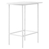 HOME BAR - 24"X 36" - WHITE TOP AND METAL SPACESAVER