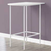 HOME BAR - 24"X 36" - WHITE TOP AND METAL SPACESAVER