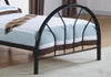 BED - TWIN SIZE - BLACK METAL FRAME ONLY