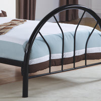 BED - TWIN SIZE - BLACK METAL FRAME ONLY