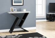 ACCENT TABLE - 36"L - BLACK - CEMENT-LOOK HALL CONSOLE