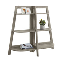 BOOKCASE - 48"H - DARK TAUPE ACCENT ETAGERE