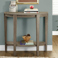 ACCENT TABLE - 36"L - DARK TAUPE HALL CONSOLE