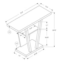 ACCENT TABLE - 32"L - DARK TAUPE HALL CONSOLE