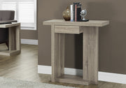 ACCENT TABLE - 32"L - DARK TAUPE HALL CONSOLE