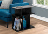 ACCENT TABLE - 24"H - BLACK - GREY TOP