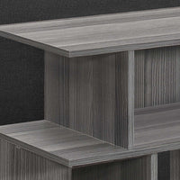 23.75" Grey Particle Board and Laminate Accent Table