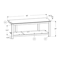 20" Black Metal and Black Tempered Glass TV Stand