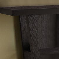 33.75" Particle Board,  MDF Accent Table with a Hollow Core