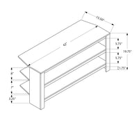 19.75" Particle Board and Grey Laminate TV Stand