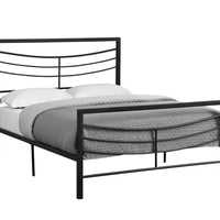47.75" Black Metal Frame Full Size Bed