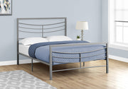 47.75" Silver Metal Frame Full Size Bed