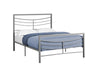 47.75" Silver Metal Frame Full Size Bed