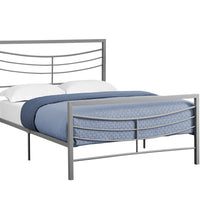 47.75" Silver Metal Frame Full Size Bed